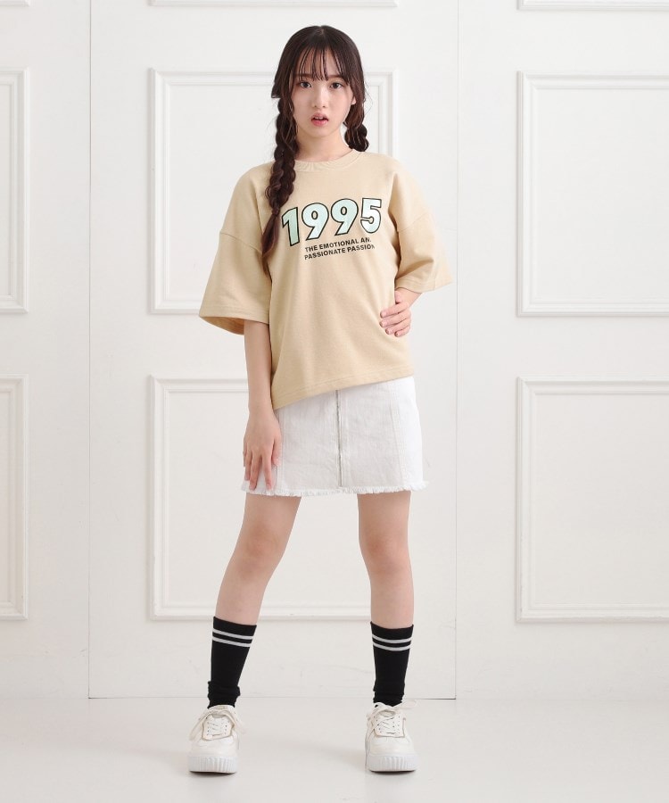ピンク ラテ(PINK-latte)のミニ裏デザインアップリケTシャツ26