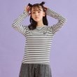 ピンク ラテ(PINK-latte)のシンプルテレコ長袖プルオーバー19