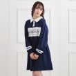 ピンク ラテ(PINK-latte)のミニ裏エリ付きドロストワンピース12