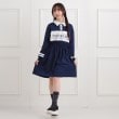 ピンク ラテ(PINK-latte)のミニ裏エリ付きドロストワンピース13