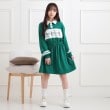 ピンク ラテ(PINK-latte)のミニ裏エリ付きドロストワンピース17