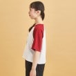 ピンク ラテ(PINK-latte)のスプレー星ラグランTシャツ2