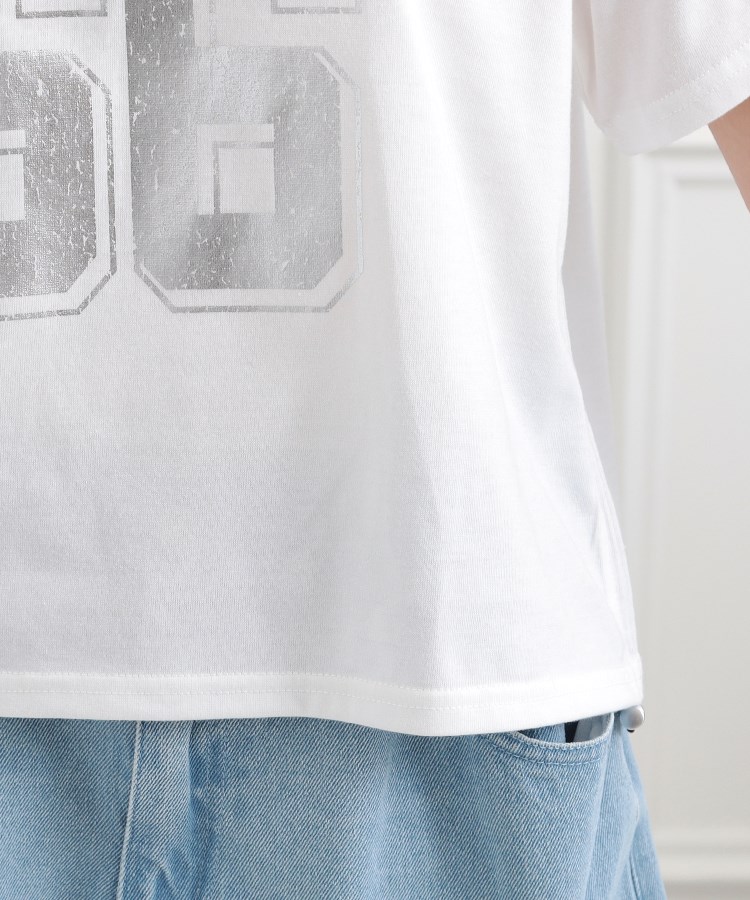 ピンク ラテ(PINK-latte)のサイドアジャスターナンバリングTシャツ6