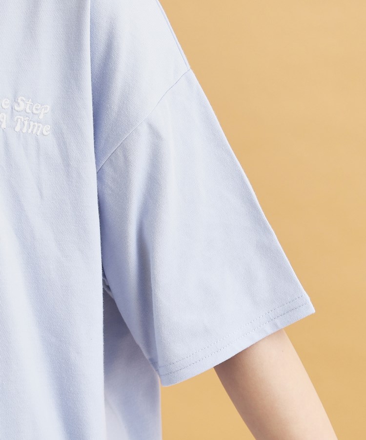 ピンク ラテ(PINK-latte)のハーフジップ衿付きTシャツ5