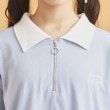 ピンク ラテ(PINK-latte)のハーフジップ衿付きTシャツ4