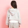 ピンク ラテ(PINK-latte)の【セットアイテム】裏毛短丈パーカ＋タンクトップ3