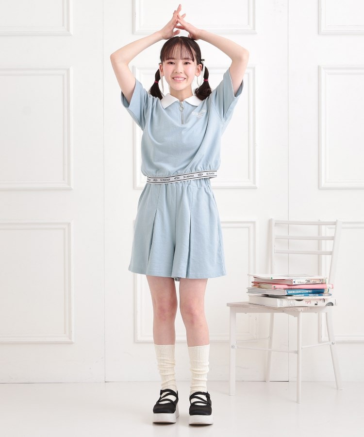 ピンク ラテ(PINK-latte)の【セットアイテム】ハーフジッププルオーバー＋キュロット25