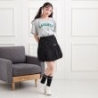 ピンク ラテ(PINK-latte)のカレッジプリントTシャツ13