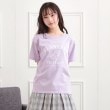 ピンク ラテ(PINK-latte)のチェリーモチーフTシャツ パープル(081)