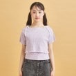 ピンク ラテ(PINK-latte)の【セットアイテム】オフショルテレコTシャツ＋テレコキャミ1