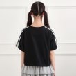 ピンク ラテ(PINK-latte)の袖ラインリボンTシャツ3