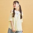 ピンク ラテ(PINK-latte)のシアーシャツドッキングトップス17
