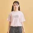 ピンク ラテ(PINK-latte)のドロストリボンタックトップス1