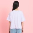ピンク ラテ(PINK-latte)のサテンアップリケカレッジTシャツ3