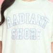 ピンク ラテ(PINK-latte)のサテンアップリケカレッジTシャツ18