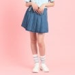 ピンク ラテ(PINK-latte)のインパン付きダブルベルト風裾プリーツスカート8