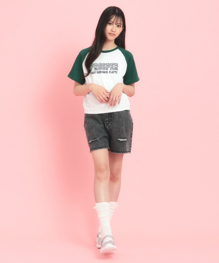 ピンク ラテ(PINK-latte)のラグランTシャツ13