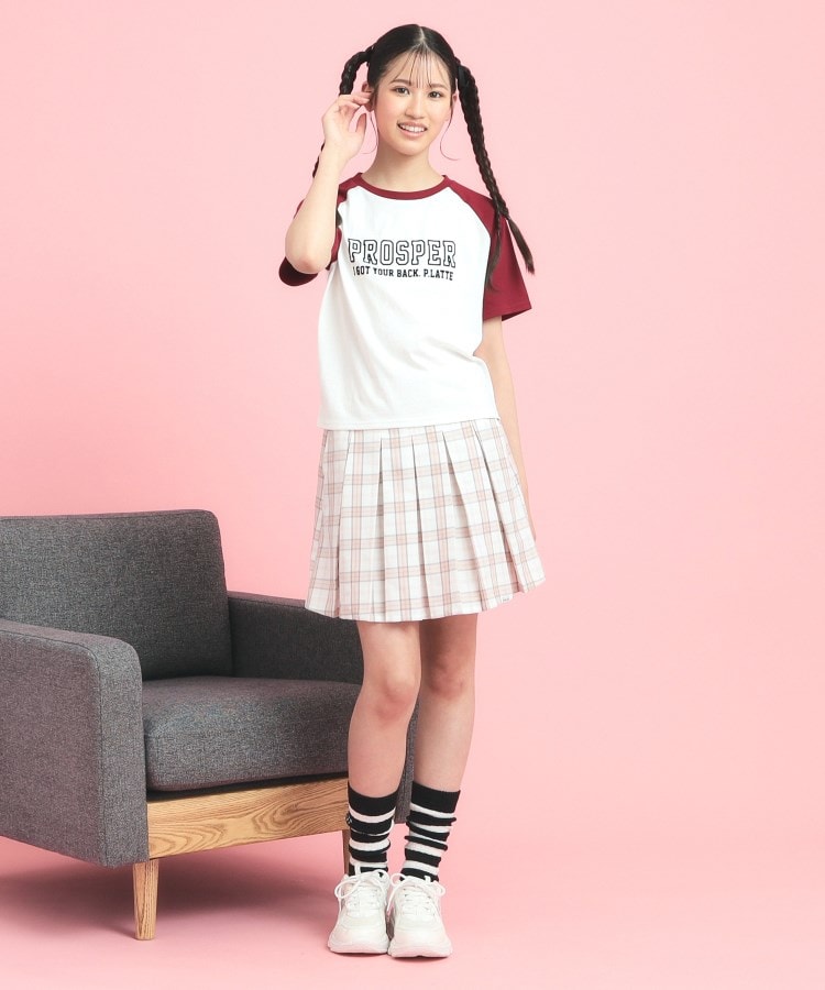 ピンク ラテ(PINK-latte)のラグランTシャツ17