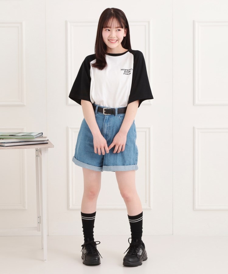 ピンク ラテ(PINK-latte)のワッペン風チュニックTシャツ8