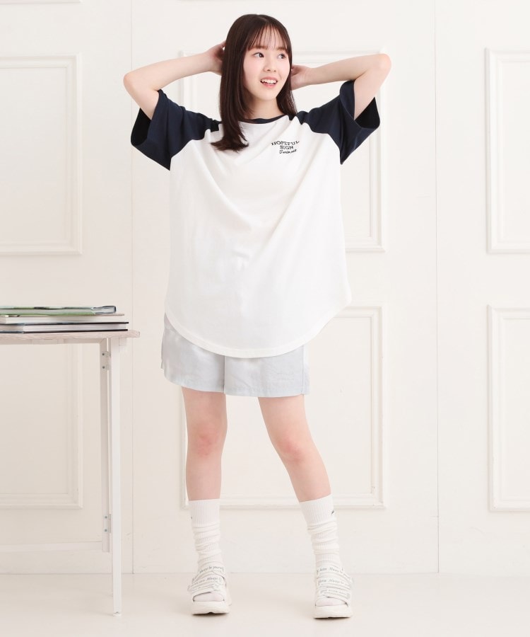 ピンク ラテ(PINK-latte)のワッペン風チュニックTシャツ12