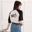 ピンク ラテ(PINK-latte)のワッペン風チュニックTシャツ ブラック(019)