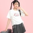ピンク ラテ(PINK-latte)のフロントドロストリボンTシャツ8