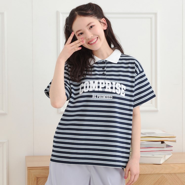 ピンク ラテ(PINK-latte)のラガーシャツTシャツ Ｔシャツ