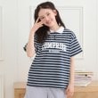 ピンク ラテ(PINK-latte)のラガーシャツTシャツ ネイビー(294)