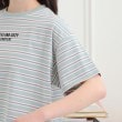 ピンク ラテ(PINK-latte)のクロップドボーダーTシャツ5