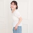 ピンク ラテ(PINK-latte)の2WAYシャーリングブラウス8