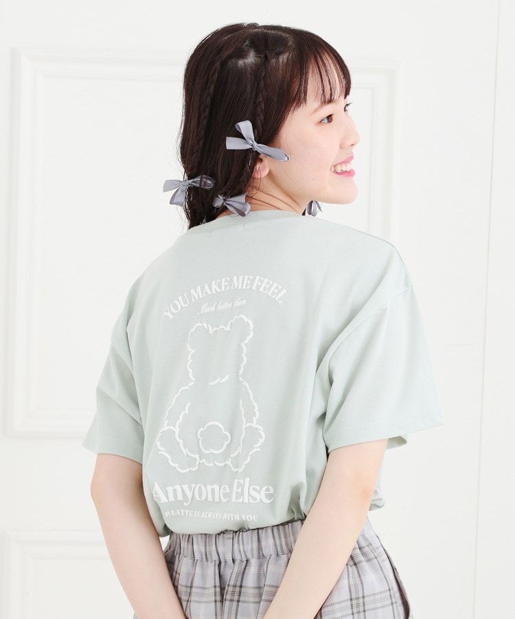 ピンク ラテ(PINK-latte)の接触冷感くまちゃんTシャツ15