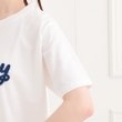 ピンク ラテ(PINK-latte)のツイルアップリケTシャツ5