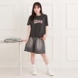 ピンク ラテ(PINK-latte)のツイルアップリケTシャツ8