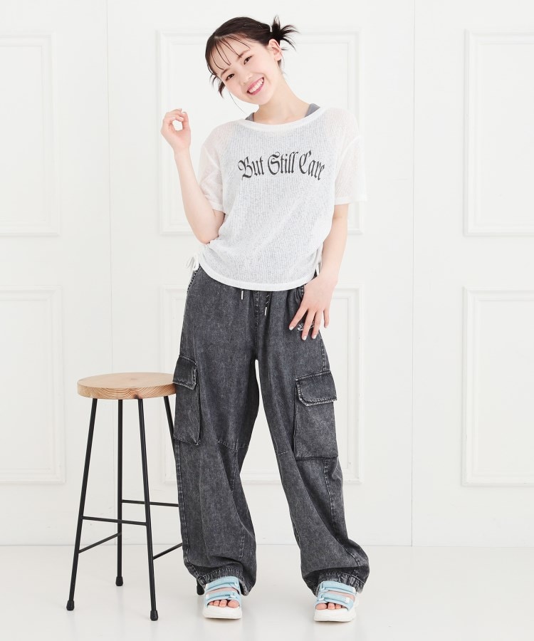 ピンク ラテ(PINK-latte)の【セットアイテム】透かし編みドロストトップス＋タンク12