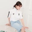 ピンク ラテ(PINK-latte)のメッシュ切替ハーフジッププルオーバー10