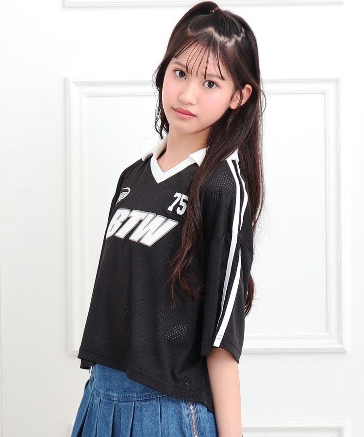 ピンク ラテ(PINK-latte)の【セットアイテム】衿付きVネックメッシュT＋タンクセット11