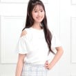 ピンク ラテ(PINK-latte)の肩あきフレアスリーブトップス7