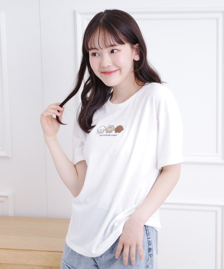 ピンク ラテ(PINK-latte)の接触冷感 ワンちゃんサガラTシャツ7
