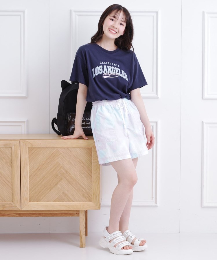 ピンク ラテ(PINK-latte)の接触冷感 カレッジロゴTシャツ21