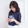 ピンク ラテ(PINK-latte)の接触冷感 カレッジロゴTシャツ19