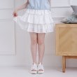 ピンク ラテ(PINK-latte)の3段フリルスカート オフホワイト(003)