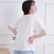 ピンク ラテ(PINK-latte)の接触冷感 グラデーションくまちゃん発砲ビッグTシャツ アイボリー(004)