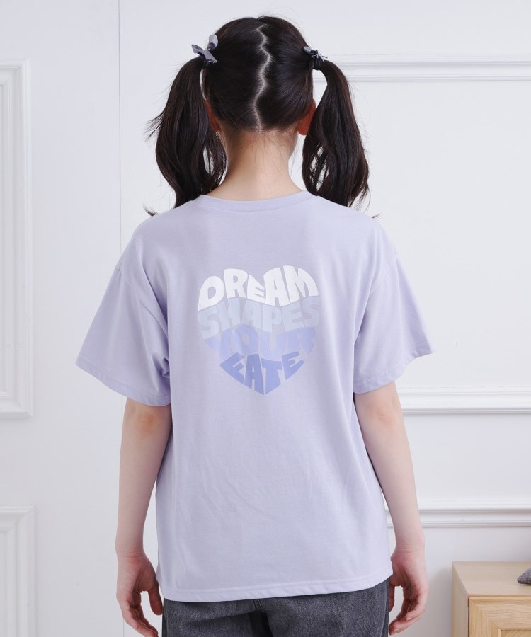 ピンク ラテ(PINK-latte)の接触冷感 バックハートロゴTシャツ3