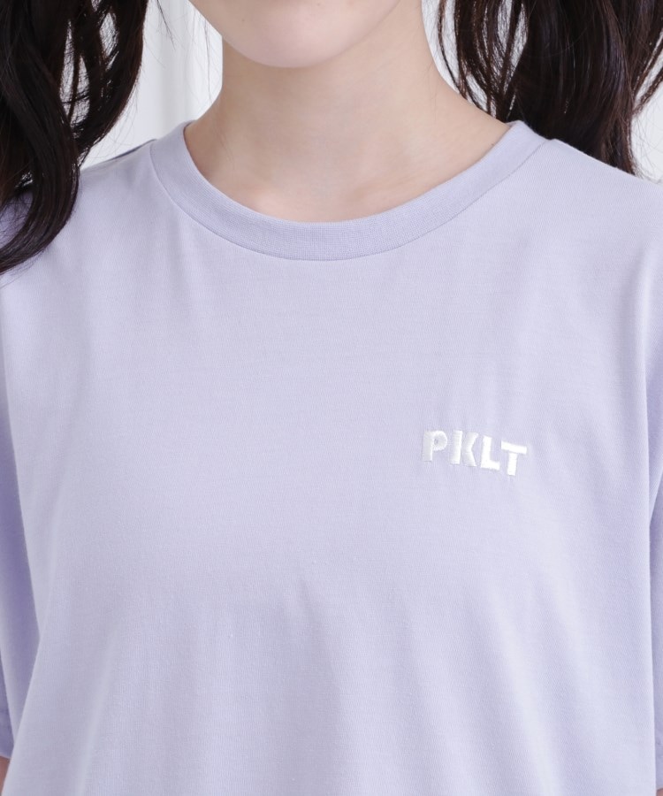 ピンク ラテ(PINK-latte)の接触冷感 バックハートロゴTシャツ4