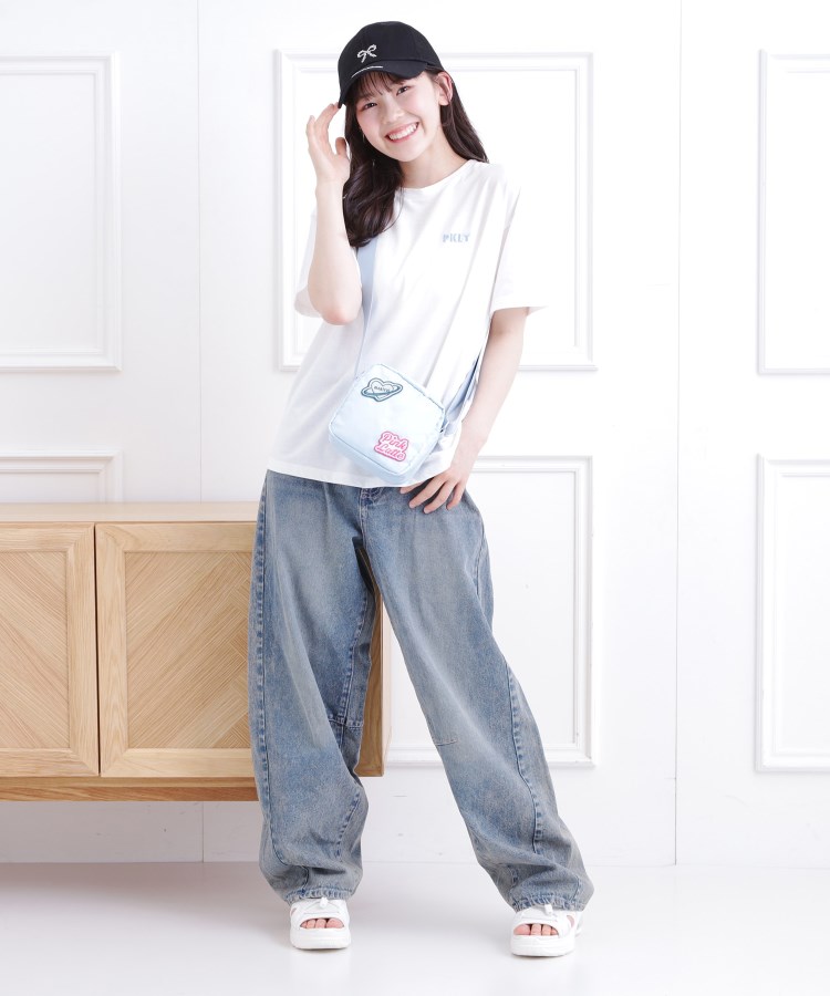 ピンク ラテ(PINK-latte)の接触冷感 バックハートロゴTシャツ23