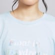 ピンク ラテ(PINK-latte)のオーロラプリントハートあきTシャツ4