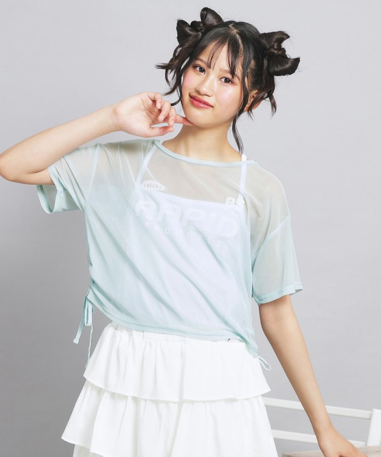 ピンク ラテ(PINK-latte)の【セットアイテム】シアードロストトップス＋キャミセット23