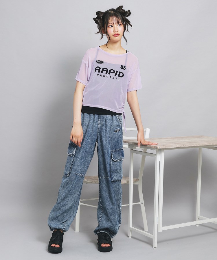 ピンク ラテ(PINK-latte)の【セットアイテム】シアードロストトップス＋キャミセット28