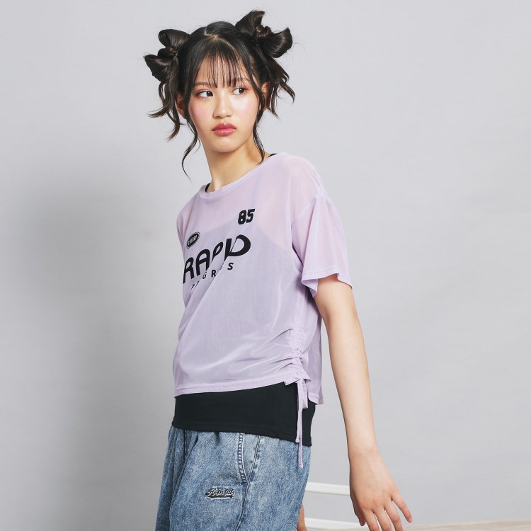 ピンク ラテ(PINK-latte)の【セットアイテム】シアードロストトップス＋キャミセット トップス＋インナーセット