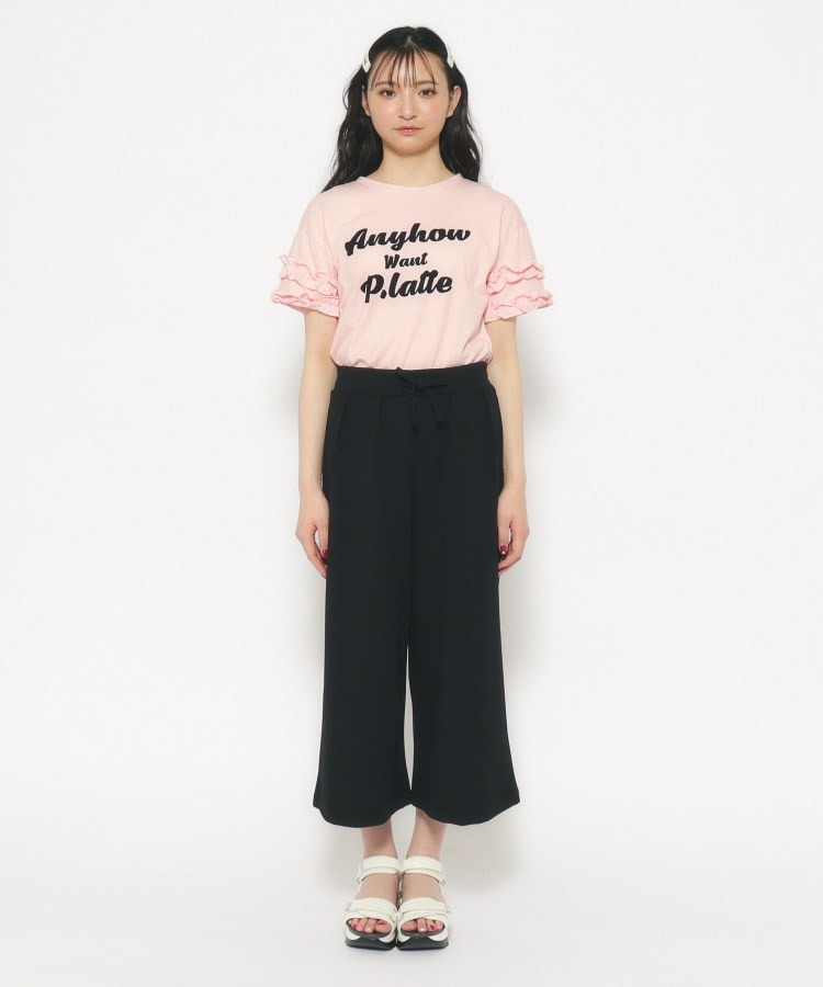 ピンク ラテ(PINK-latte)のフリル袖Tシャツ＋ワイドパンツセット12